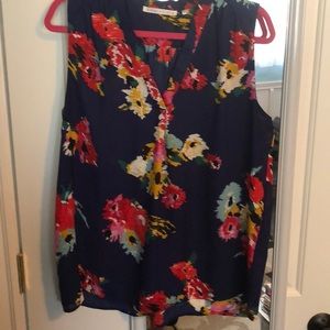 Pretty dark blue floral